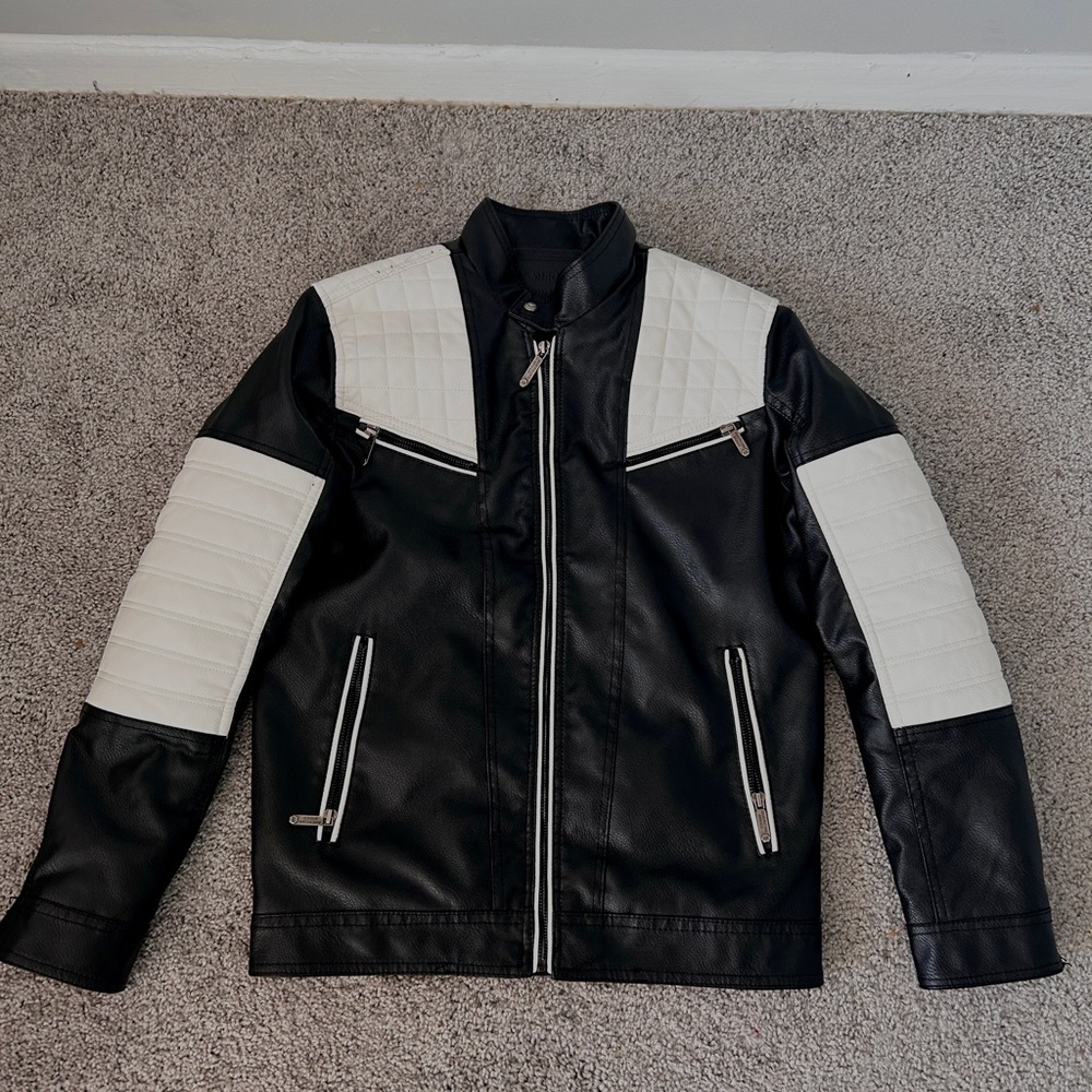 Black and White Men's Jacket